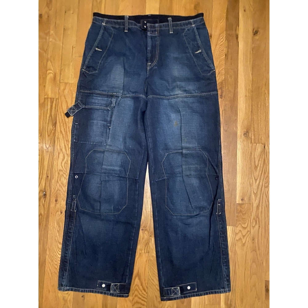 Vintage Marithe Francois Girbaud Blue Baggy Jeans Men's Size 36x32 5Pocket Y2K
